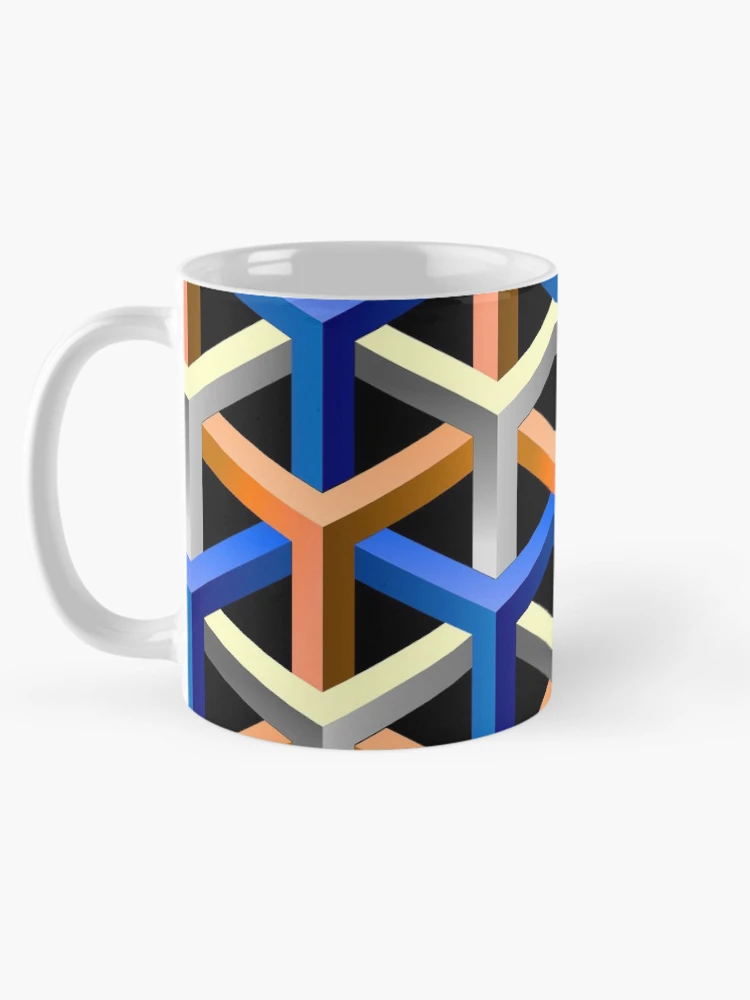 Thumbnail 5 of 6, Coffee Mug, Abstract Tubes designed and sold by Rist.