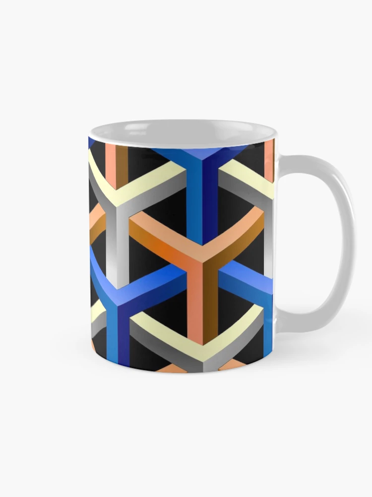 Thumbnail 3 of 6, Coffee Mug, Abstract Tubes designed and sold by Rist.