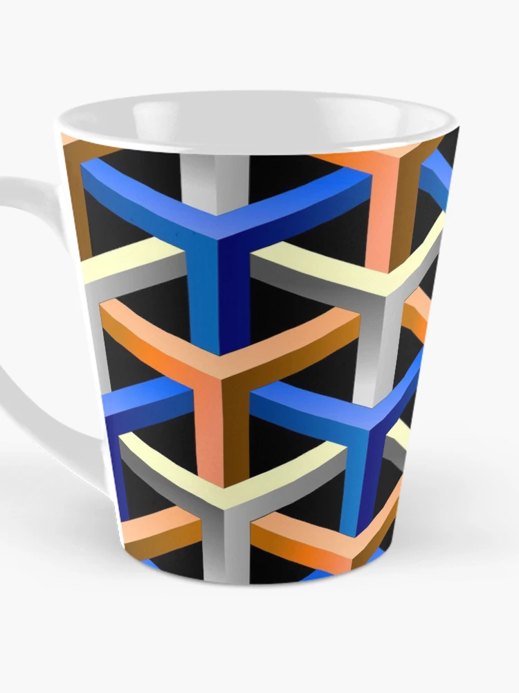 Thumbnail 3 of 4, Coffee Mug, Abstract Tubes designed and sold by Rist.