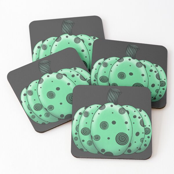 Item preview, Spiral & Dot Pumpkin in Green designed and sold by lezell.