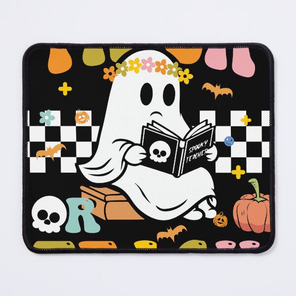Item preview, Teacher Halloween Trick or Teach Retro Floral Ghost designed and sold by wanasak.