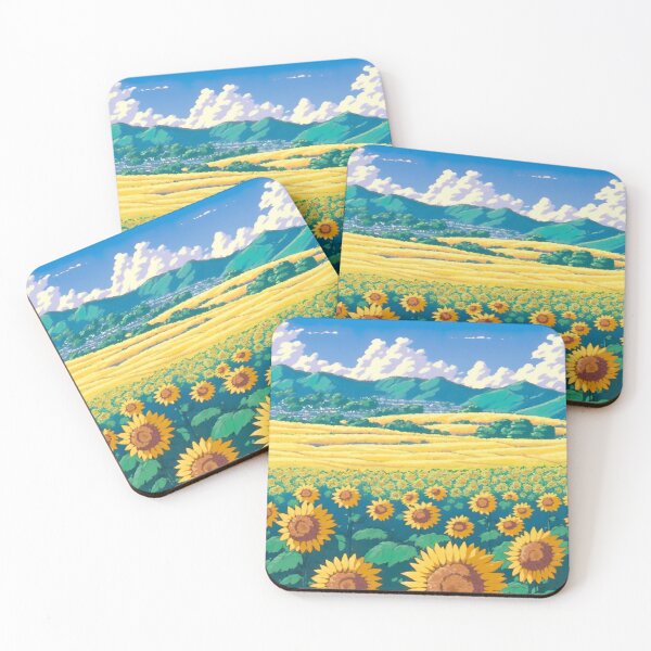 Item preview, sunflower field designed and sold by ururuty.