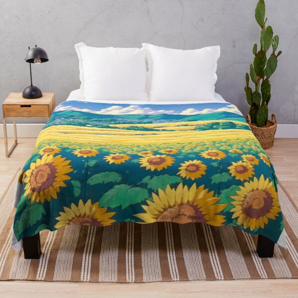Item preview, sunflower field designed and sold by ururuty.