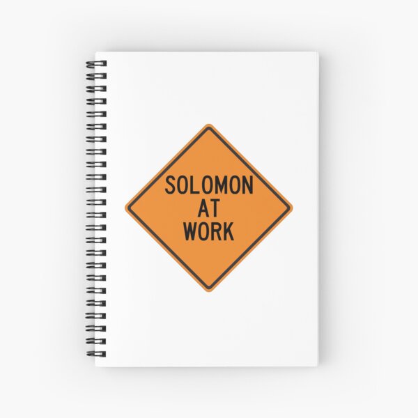 Item preview, Solomon at Work Funny Personalized Warning Sign designed and sold by Wurmbone.