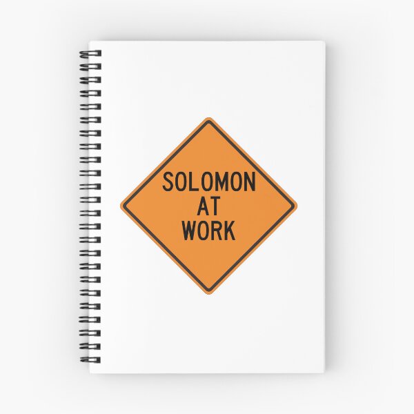 Item preview, Solomon at Work Funny Personalized Warning Sign designed and sold by Wurmbone.