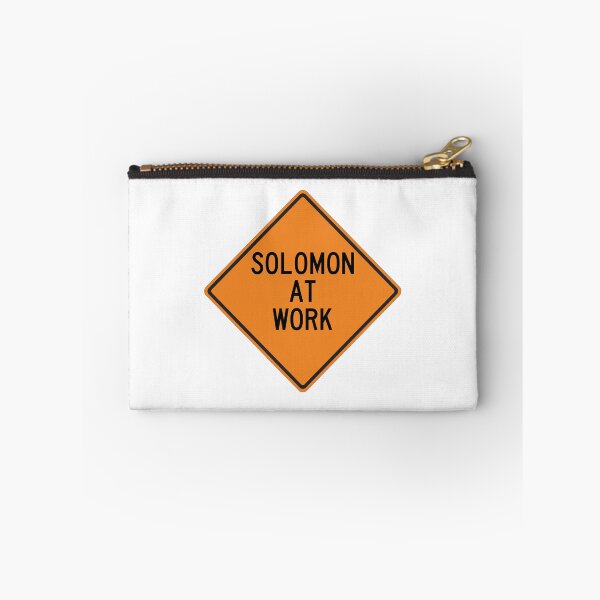 Item preview, Solomon at Work Funny Personalized Warning Sign designed and sold by Wurmbone.
