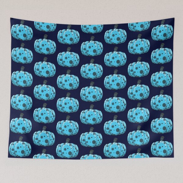 Item preview, Spiral & Dot Pumpkin in Blue designed and sold by lezell.