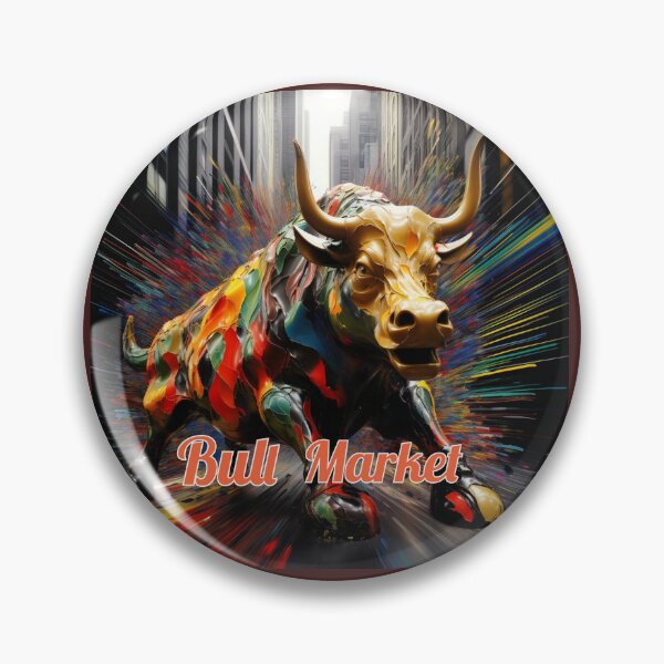 Item preview, Bull Market Art, Modern Art,  designed and sold by abundancevibes.
