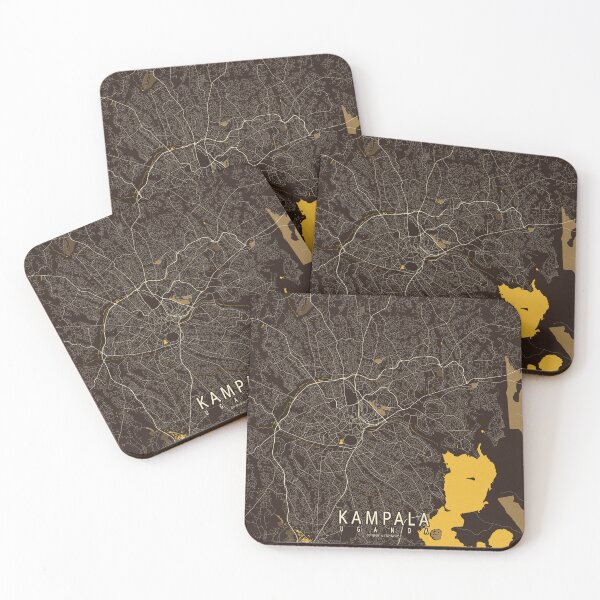 Item preview, Kampala City Map of Uganda - Pastel designed and sold by deMAP.