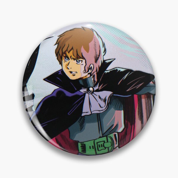 Item preview, Amuro Ray Mobile Suit Gundam Vampire Halloween Spooky Print designed and sold by MadAnglerPress.