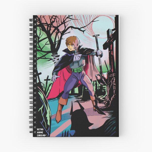 Item preview, Amuro Ray Mobile Suit Gundam Vampire Halloween Spooky Print designed and sold by MadAnglerPress.
