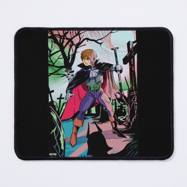 Item preview, Amuro Ray Mobile Suit Gundam Vampire Halloween Spooky Print designed and sold by MadAnglerPress.