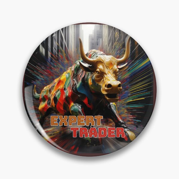 Item preview, bull trader trading expert Art, Modern Art, 001 designed and sold by abundancevibes.