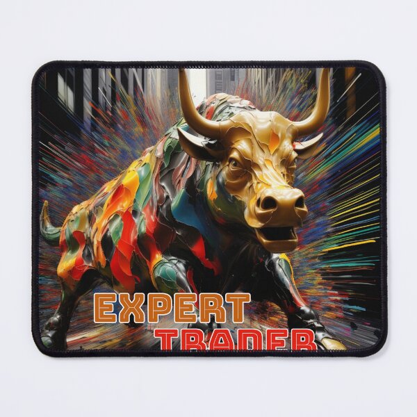 Item preview, bull trader trading expert Art, Modern Art, 001 designed and sold by abundancevibes.