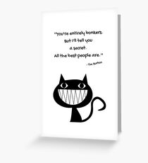 Tim Burton Quote Greeting Card
