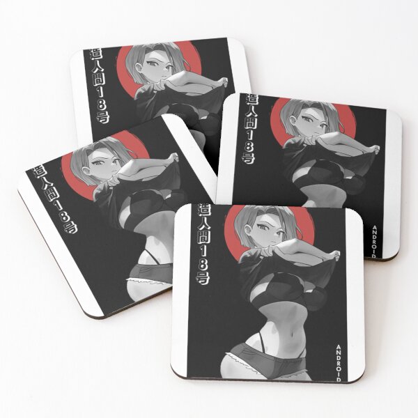 Item preview, Original -  Android 18 DBZ Simple Black Red And White  designed and sold by RobertAElliott.