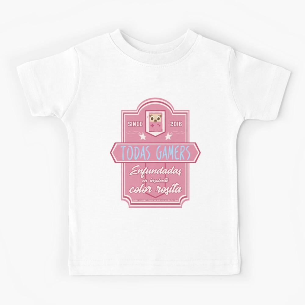 Vista previa del artículo con la obra «Camiseta para niños», diseñado y vendido por TodasGamers.