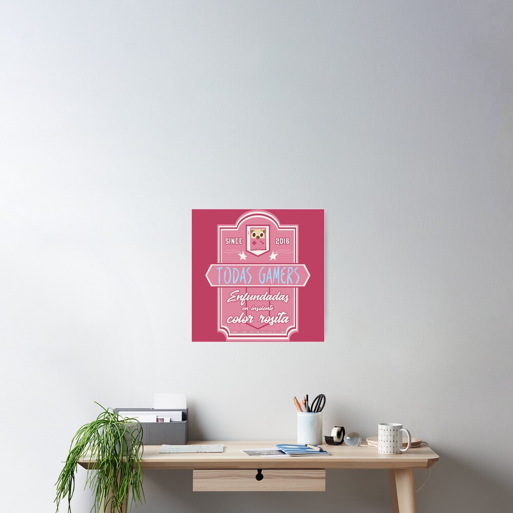 Vista previa del artículo con la obra «Póster», diseñado y vendido por TodasGamers.