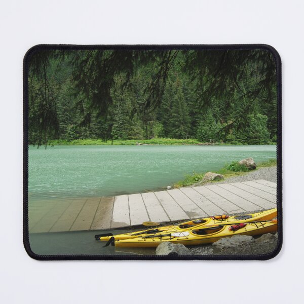 Item preview, Yellow Kayaks at Chilkoot Lake - Haines Alaska designed and sold by Barbara Burkhardt.