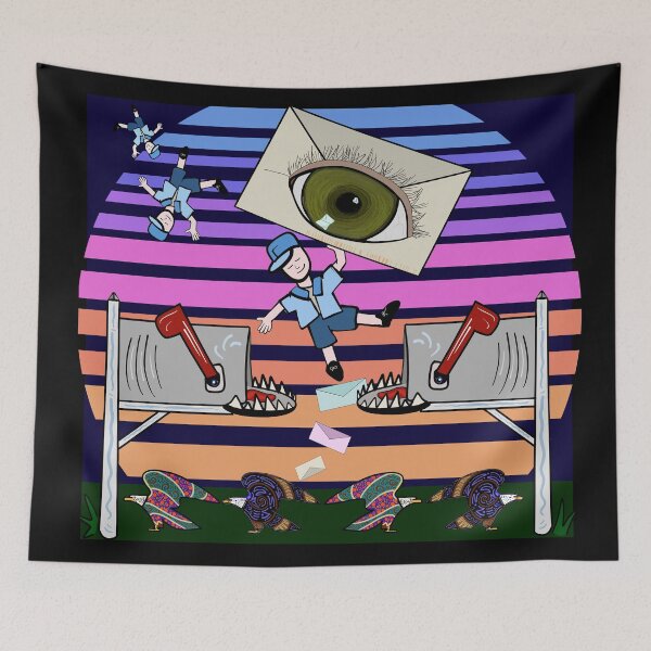 Item preview, Lofi Mailman Chillpop Psychedlic designed and sold by Sparkleweather.