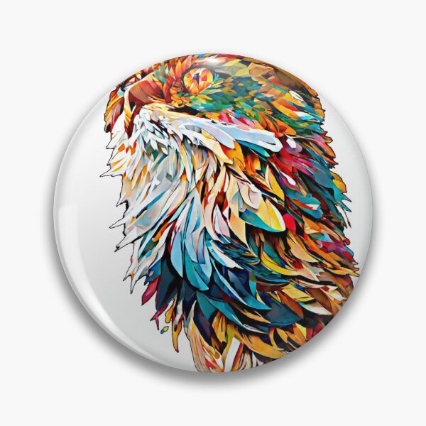 Item preview, The vector art of the owl was a stunning display of vibrant color, showcasing the bird's intridcat detail. designed and sold by Best-Art-32.