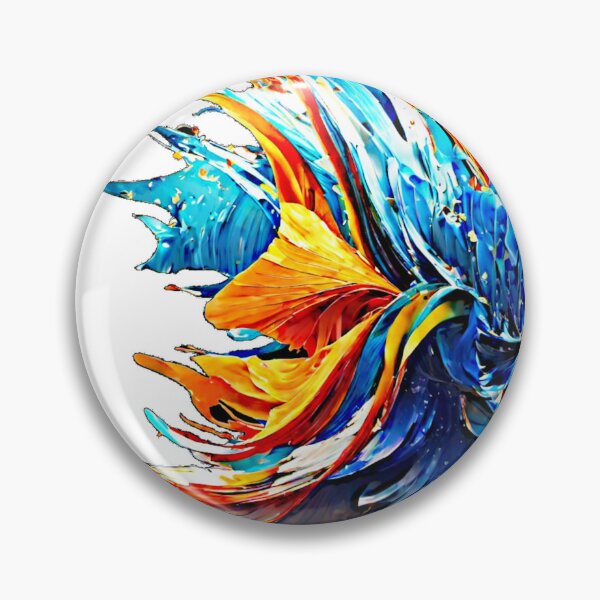 Item preview, The vector art vividly portrays an alien betta fish with a mesmerizing bleand of vibrant and exotic colors. designed and sold by Best-Art-32.