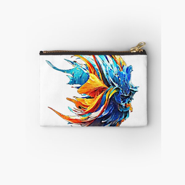 Item preview, The vector art vividly portrays an alien betta fish with a mesmerizing bleand of vibrant and exotic colors. designed and sold by Best-Art-32.