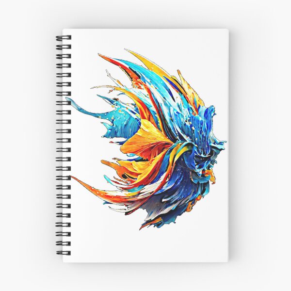 Item preview, The vector art vividly portrays an alien betta fish with a mesmerizing bleand of vibrant and exotic colors. designed and sold by Best-Art-32.