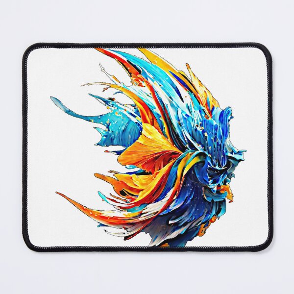 Item preview, The vector art vividly portrays an alien betta fish with a mesmerizing bleand of vibrant and exotic colors. designed and sold by Best-Art-32.