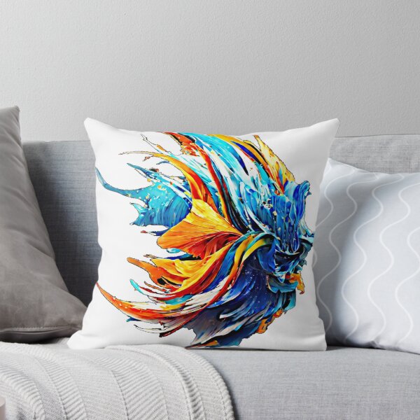 Item preview, The vector art vividly portrays an alien betta fish with a mesmerizing bleand of vibrant and exotic colors. designed and sold by Best-Art-32.