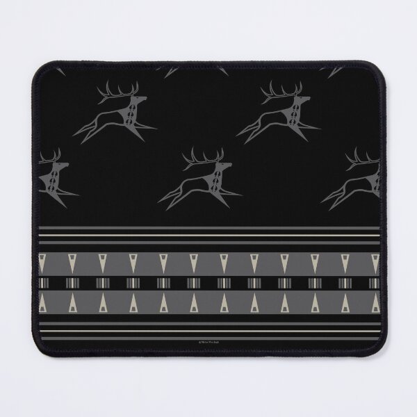 Item preview, Elk Running (Black and Gray) designed and sold by MelvinWarEagle.