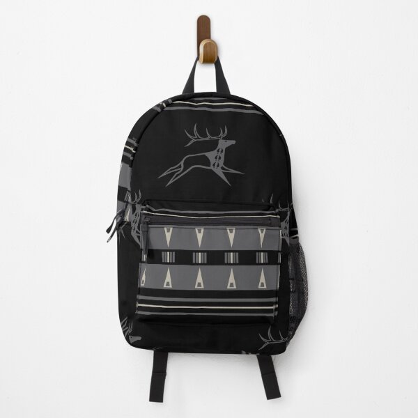 Item preview, Elk Running (Black and Gray) designed and sold by MelvinWarEagle.