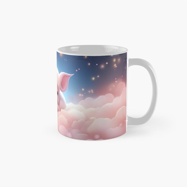 Item preview, Cute Cartoon Pig on Cloud designed and sold by Digi-Artsy.