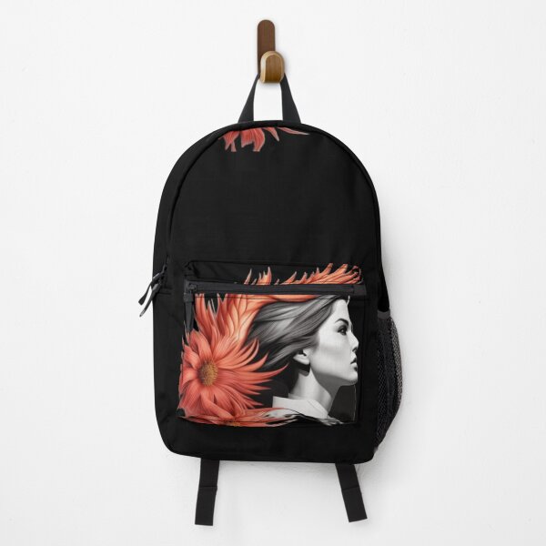 Item preview, Woman with feathers and flowers in hair designed and sold by Roxburylane.