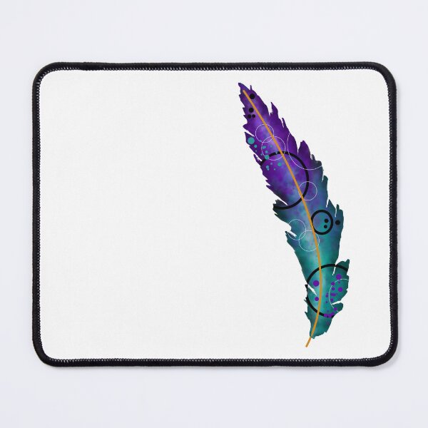 Item preview, Blue and Purple Abstract Feather designed and sold by NicoleFehrArt.