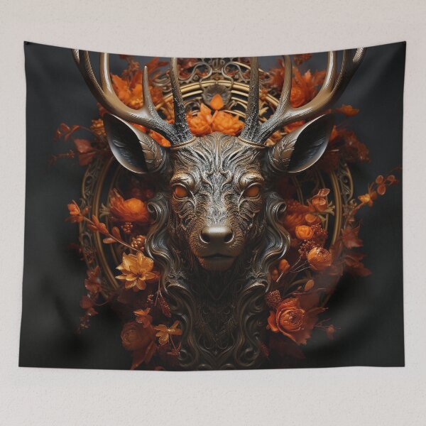 Item preview, Autumn Fiend Deer designed and sold by IsaacArtStudio.
