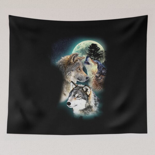Item preview, Wolf Wolves Moon Mountain designed and sold by Sven19864.