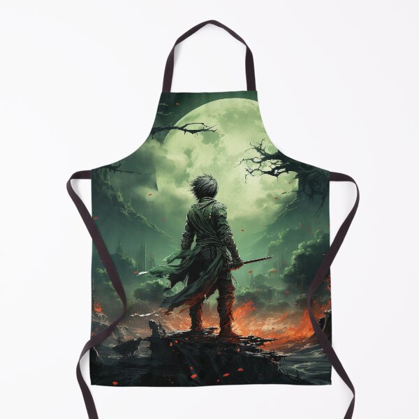 Item preview, Green Exiled Swordsman In Apocalypse designed and sold by IsaacArtStudio.