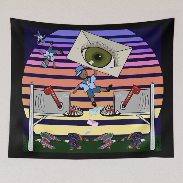 Item preview, Lofi Mailman Chillpop Psychedlic (4) designed and sold by Sparkleweather.