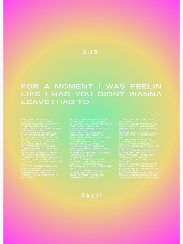 Bazzi - Paradise  Lyrics 