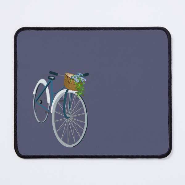 Item preview, Retro bike with basket designed and sold by NicoleFehrArt.