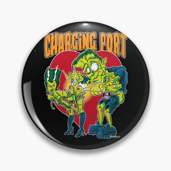 Item preview, Frankenstein Monster and Bride Charging Port designed and sold by eShirtLabs.