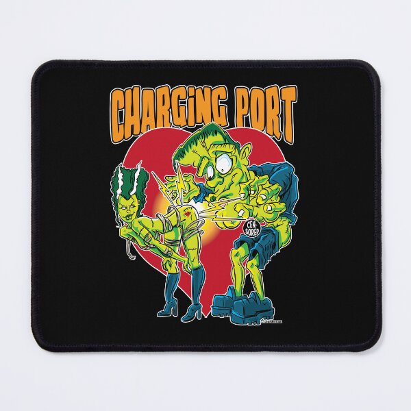 Item preview, Frankenstein Monster and Bride Charging Port designed and sold by eShirtLabs.