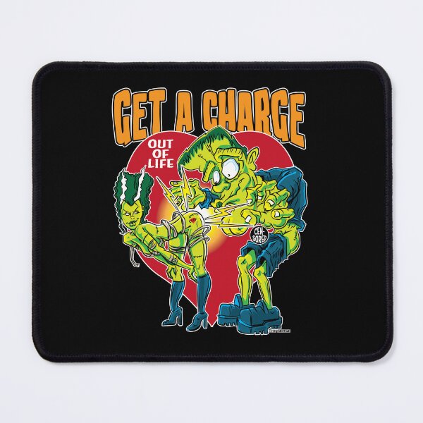 Item preview, Frankenstein Monster and Bride Get A Charge Out Of Life designed and sold by eShirtLabs.