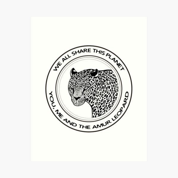 Item preview, Amur Leopard - We All Share This Planet - light colors designed and sold by ElenaDenesik.