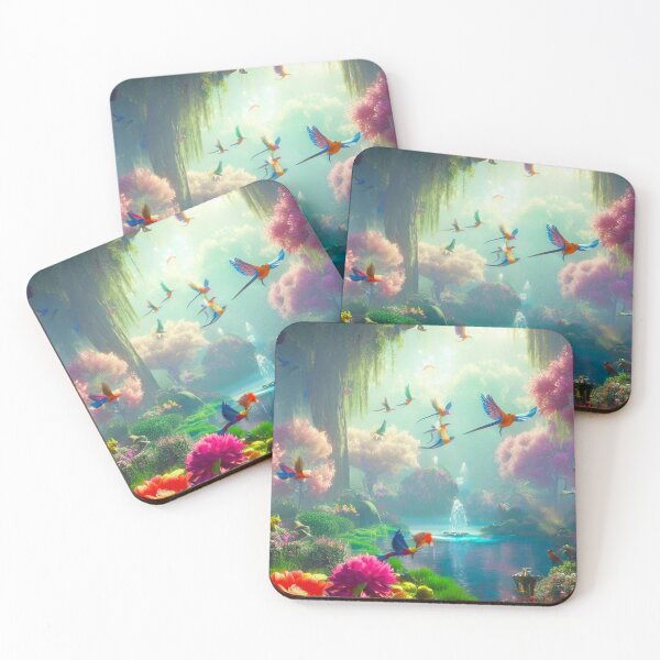 Item preview, Enchanted Serenity: Graceful Birds and Babbling Brook in Nature's Splendor designed and sold by DreamCove.