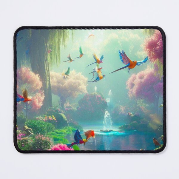 Item preview, Enchanted Serenity: Graceful Birds and Babbling Brook in Nature's Splendor designed and sold by DreamCove.
