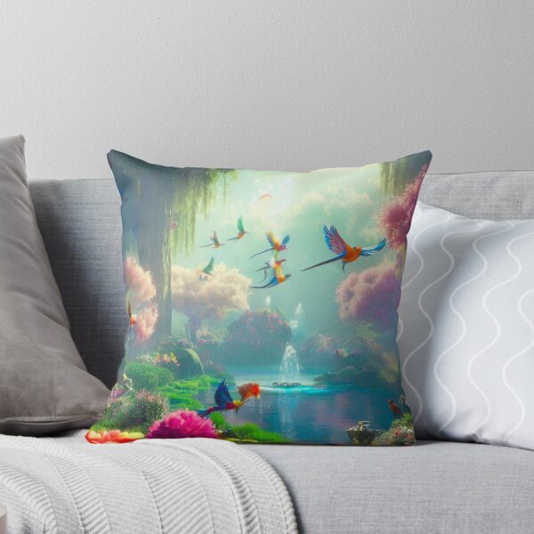 Item preview, Enchanted Serenity: Graceful Birds and Babbling Brook in Nature's Splendor designed and sold by DreamCove.