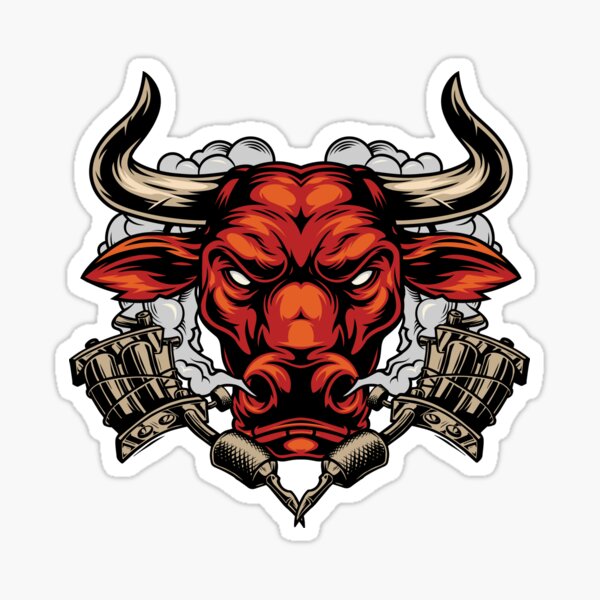 Buy Furious Bull Svg, Bull Vector Jpg Png Pdf Clipart Silhouette Iron on  Cutfile Laser Engraving for Shirt, Mug, Tattoo, Sticker, Commercial Use  Online in India - Etsy
