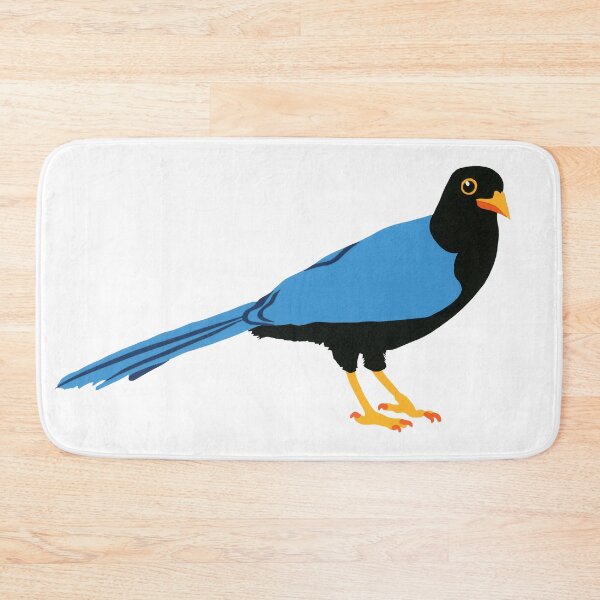 Item preview, YUCATAN JAY Hand Cut Paper Bird Blue Black Yellow and Orange Crow designed and sold by Susan Prolman.